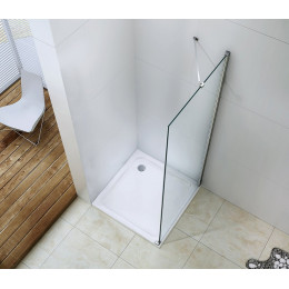 Façade Frisco - Retour Fixe 100x192,1x0,6cm - Verre Trempé T - Finitions Chromé