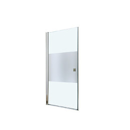 Façade Frisco - Portes Pivotantes 80x194,5cm - Verre Trempé G - Finitions Chromé