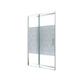 Façade Uimi - Façade Coulissante  100cm - Verre Trempé - Finitions Chromé