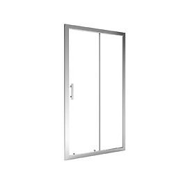 Façade Ekla - Façade Coulissante 100x185x0,6cm - Verre Trempé - Finitions Chromé