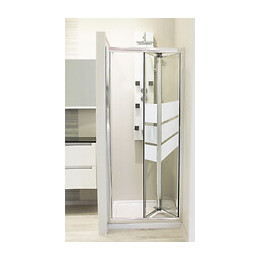 Façade Missi - Façade Pliante 70x185x0,4cm - Verre Trempé - Finitions Chromé