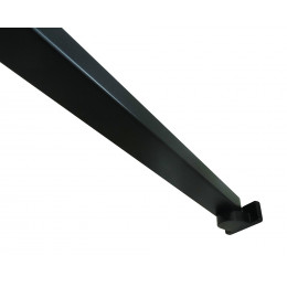 Paroi Cadrea - Paroi 90x200x0,8cm - Verre Trempé - Décor Et Finitions Noir Mat