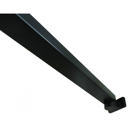 Paroi Cadrea - Paroi 90x200x0,8cm - Verre Trempé - Décor Et Finitions Noir Mat