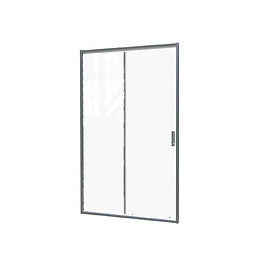 Façade Napa - Façade Coulissante 120x195x0,6cm - Verre Trempé - Finitions Chromé