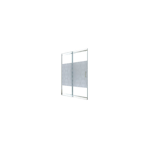 Façade Uimi - Façade Coulissante  120cm - Verre Trempé - Finitions Chromé