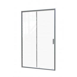 Façade Napa - Façade Coulissante 120x195x0,6cm - Verre Trempé - Finitions Chromé