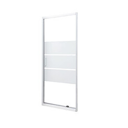 Façade Missi - Façade Pivotante 80x185x0,4cm - Verre Trempé - Finitions Blanc