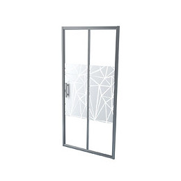 Façade Ekla - Façade Pliante 90x185x0,6cm - Verre Trempé - Finitions Sérigraphié