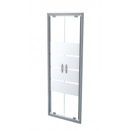 Façade Shiva - Façades Battantes 70x190cm - Verre Trempé - Finition Chromé