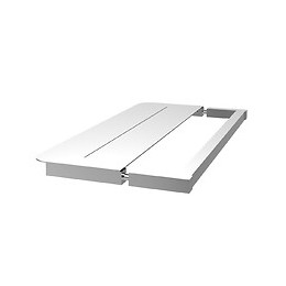 Paroi Indus - Paroi 100x200x0,8cm - Verre Trempé - Tablette - Finitions Chromé