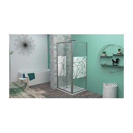 Façade Ekla - Façade Pliante 90x185x0,6cm - Verre Trempé - Finitions Sérigraphié