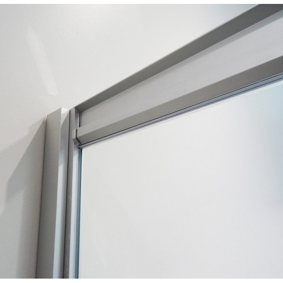 Façade Napa - Façade Coulissante 180x195x0,6cm - Verre Trempé - Finitions Chromé