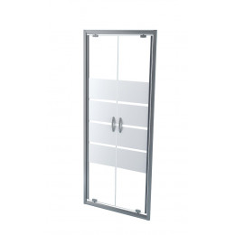 Façade Shiva - Façades Battantes 80x190cm - Verre Trempé - Finition Chromé