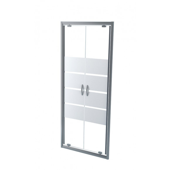 Façade Shiva - Façades Battantes 80x190cm - Verre Trempé - Finition Chromé