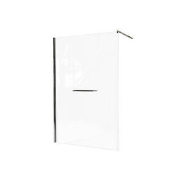 Paroi Indus - Paroi 140x200x0,8cm - Verre Trempé - Tablette - Finitions Chromé