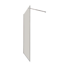 Paroi Italienne - Paroi 80x200x0,8cm - Verre Trempé - Transparent