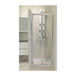 Façade Ekla - Façade Pliante 70x185x0,6cm - Verre Trempé - Finitions Chromé