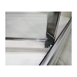 Façade Ekla - Façade Pliante 70x185x0,6cm - Verre Trempé - Finitions Chromé