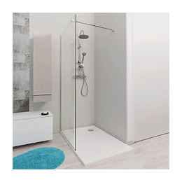 Paroi Italienne - Paroi 90x200x0,8cm - Verre Trempé - Transparent