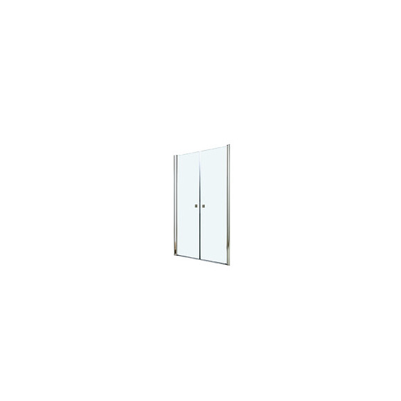 Façade Frisco - Portes Battantes 90x194,5cm - Verre Trempé T - Finitions Chromé