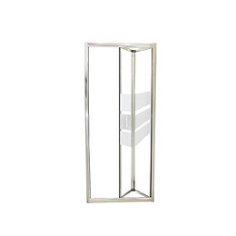Façade Missi - Façade Pliante 80x185x0,4cm - Verre Trempé - Finitions Chromé