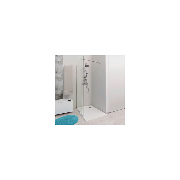 Paroi Italienne - Paroi 80x200x0,8cm - Verre Trempé - Transparent