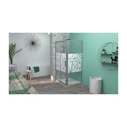 Façade Ekla -façade Coulissante 100x185x0,6cm -verre Trempé Finition Sérigraphié