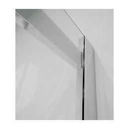 Façade Simi - Façade D'angle Coul. 90x90x210cm - Verre Trempé - Finitions Chromé
