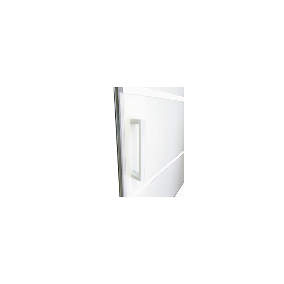 Façade Missi - Façade Accès D'angle 80x185cm - Verre Trempé - Finitions Blanc