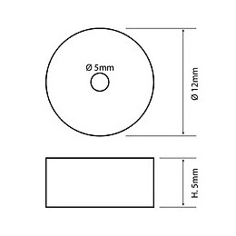 4 Clapets Percés 12x5