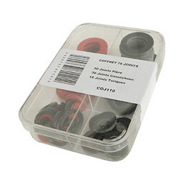 Coffret De 76 Joints -  Joints Torique - Joints Fibre - Joints Caoutchouc