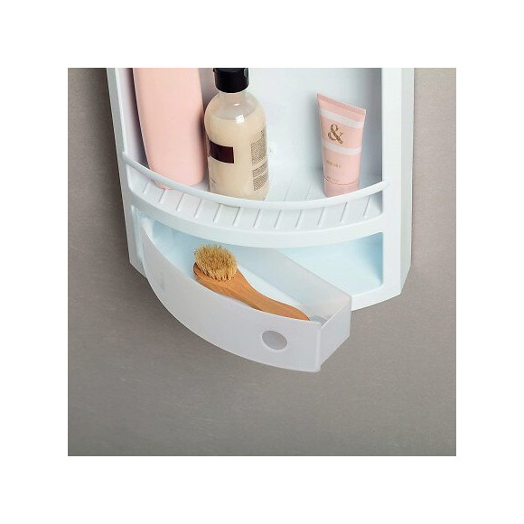 Meuble D'angle Blanc Tatay Avec Tiroir