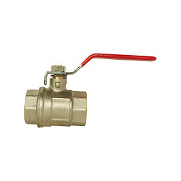 Vanne À Sphère - Double Femelle 20/27 - Poignée Plate - Passage Intégral