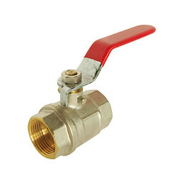 Vanne À Sphère - Double Femelle 20/27 - Poignée Plate - Passage Intégral