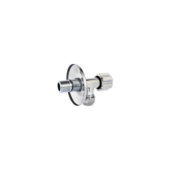 Schell Robinet D'arret Sous Lavabo 15/21+rosace