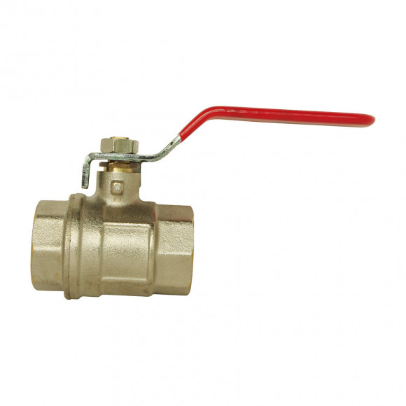 Vanne À Sphère - Double Femelle 40/49 - Poignée Plate - Passage Intégral