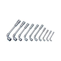 Assortiment De 10 Clés À Pipes, Débouchées - 6 Et 12 Pans- 8mm A 24mm