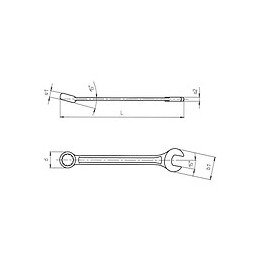 Clé Mixte, Coudée 24