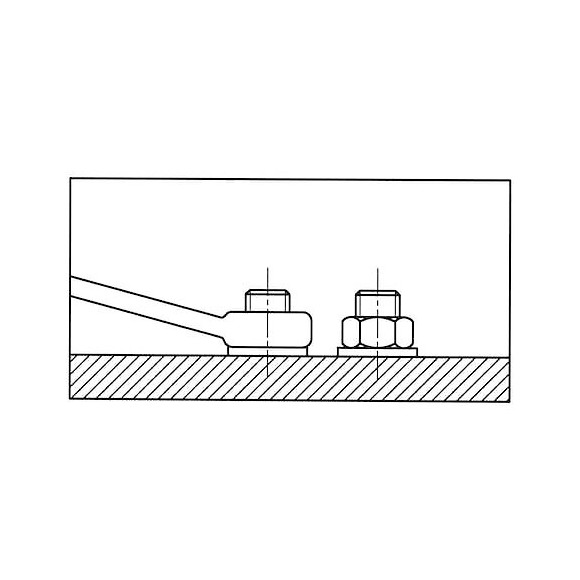 Clé Mixte, Coudée 17