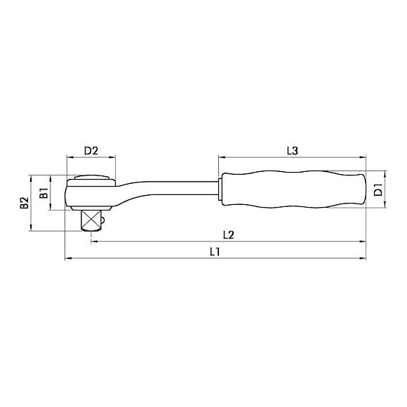 Cliquet Réversible 1/2 Pouce 1/2
