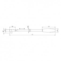 Cliquet À Tête Articulée 1/2 Pouce Extensible 1/2