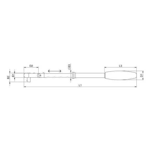 Cliquet À Tête Articulée 1/2 Pouce Extensible 1/2