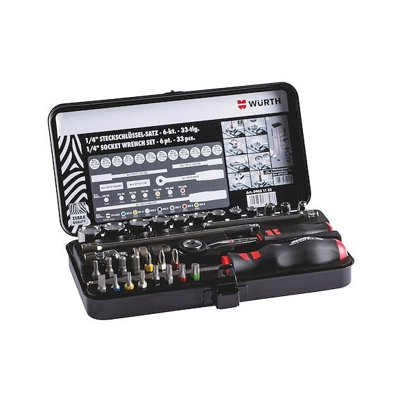 Coffret De Douilles 1/4 Pouce - 32 Pieces