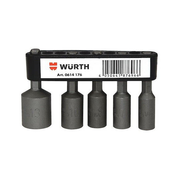 Jeu De 5 Douilles 6 Pans Creux -1/4' 1/4