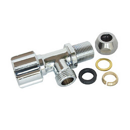 Robinet D'arrêt Chromé Sous Lavabo Modèle Court M12/17 Ø10