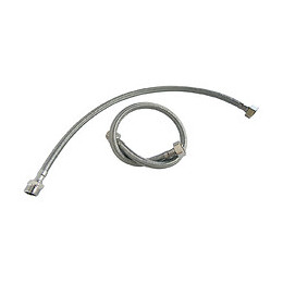 Lot De 2 Flexibles Sanitaires Inox Dn8 - Long 50cm - Mf15/21