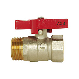 Vanne À Sphère Mâle / Femelle 12/17 - Manette Papillon - Passage Standard