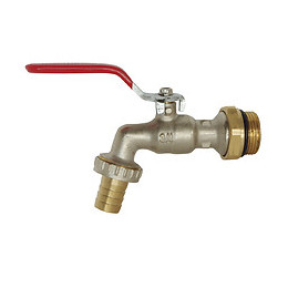 Robinet D'arrosage À Sphère Auto Étanche Et Orientable 20/27-20/27 - Laiton Nick