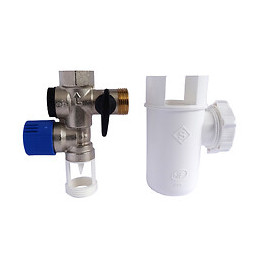 Kit Nf Comprenant 1 Groupe De Sécurité Laiton Et 1 Entonnoir Siphon