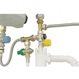 Kit Complet De Raccordement Chauffe-eau Avec Groupe De Sécurité Eau Calcaire